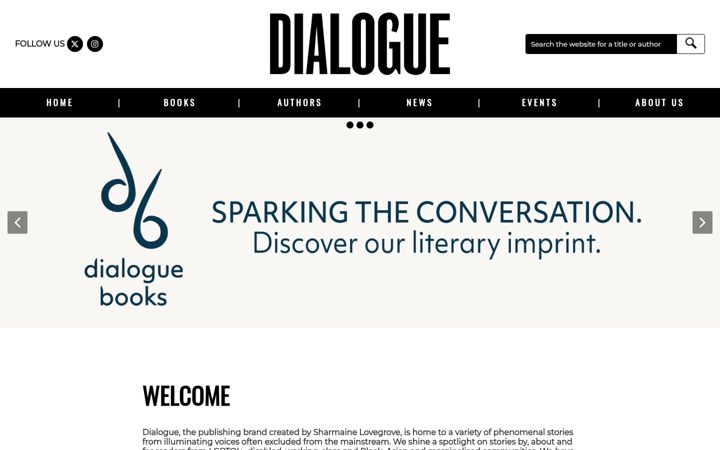 Screenshot von dialoguebooks.co.uk