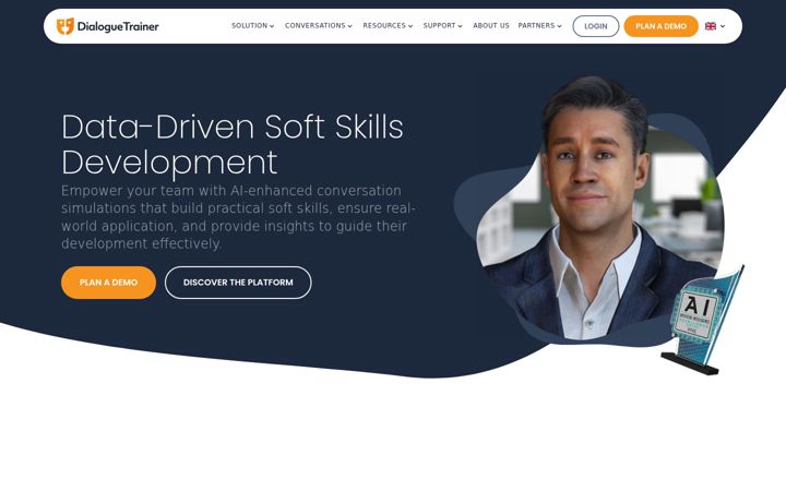 Screenshot of dialoguetrainer.com