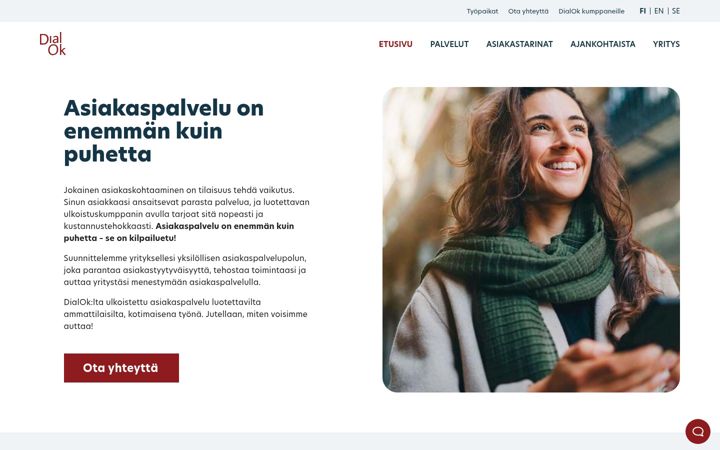 Screenshot di dialok.fi