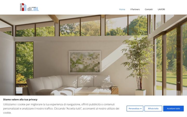 Screenshot von dialserramenti.it