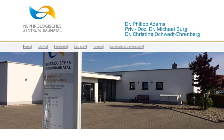 Screenshot of dialyse-baunatal.de