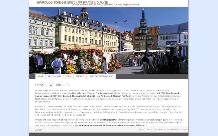Screenshot of dialyse-eisenach.de