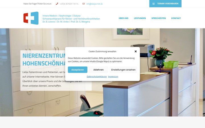 Screenshot di dialyse-hsh.de