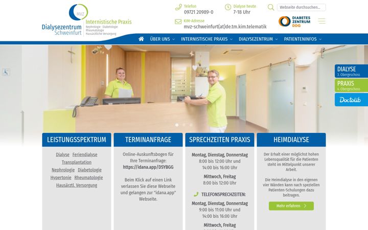 Screenshot di dialyse-schweinfurt.de