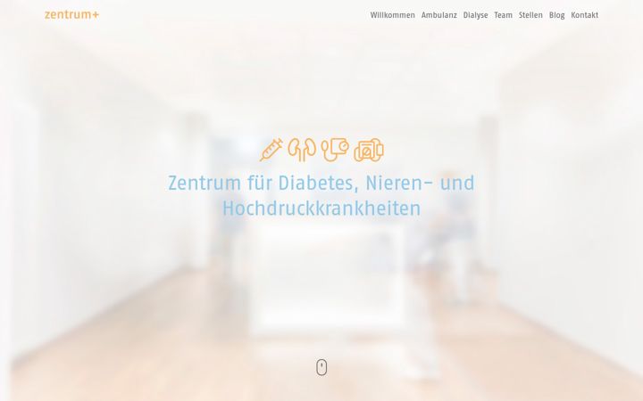 Screenshot of dialysezentrum-bielefeld.de