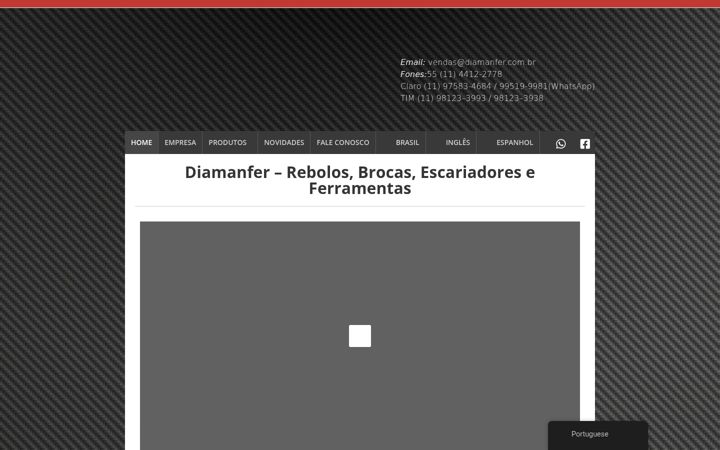 Ekraanipilt saidist diamanfer.com.br