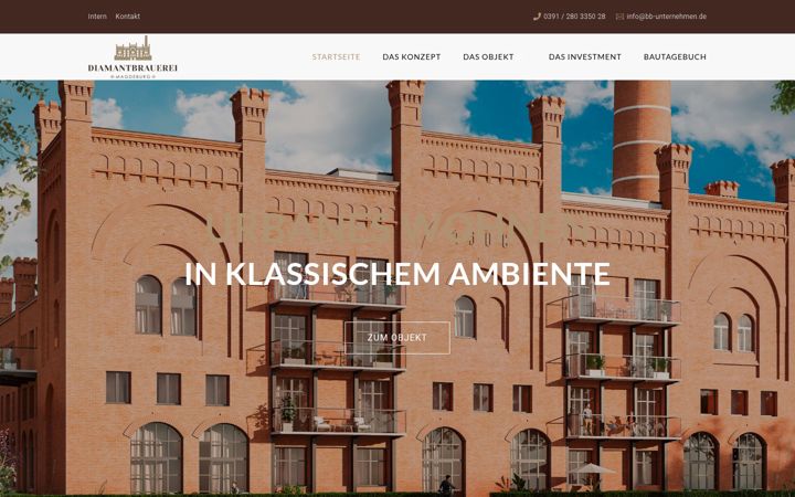 Screenshot of diamantbrauerei-md.de