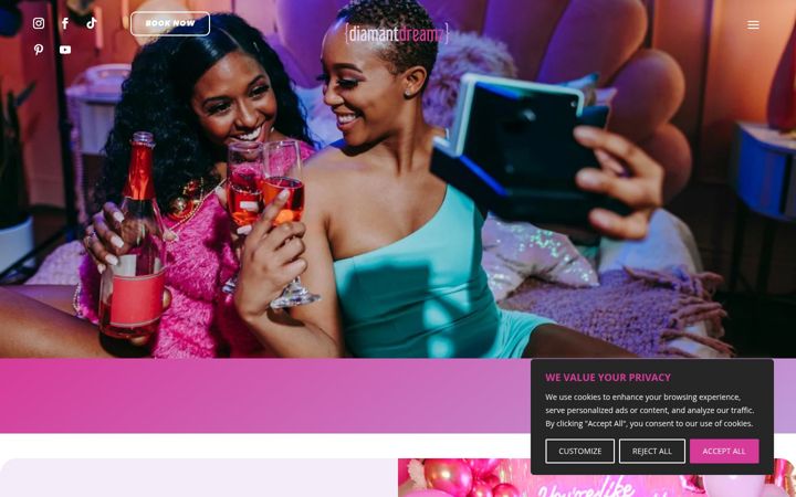 Screenshot of diamantdreamz.com