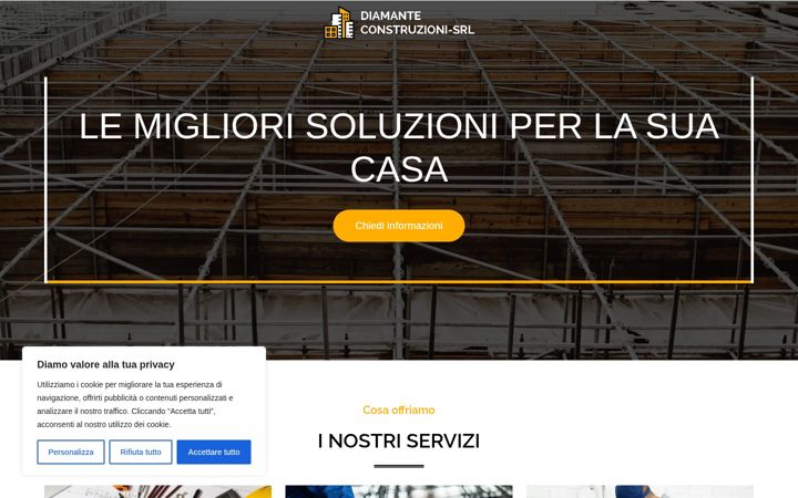 Screenshot of diamante-costruzioni-srl.it