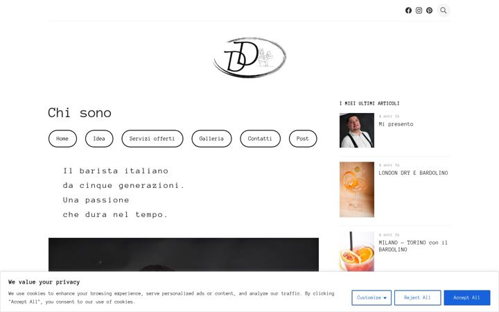 Screenshot of diamantedaniele.altervista.org