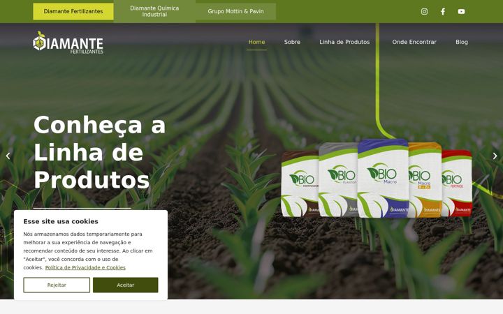Ekraanipilt saidist diamantefertilizantes.com.br