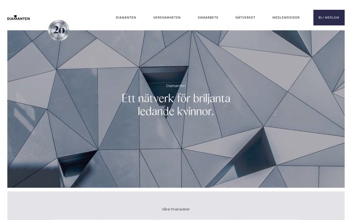 Screenshot di diamanten.fi