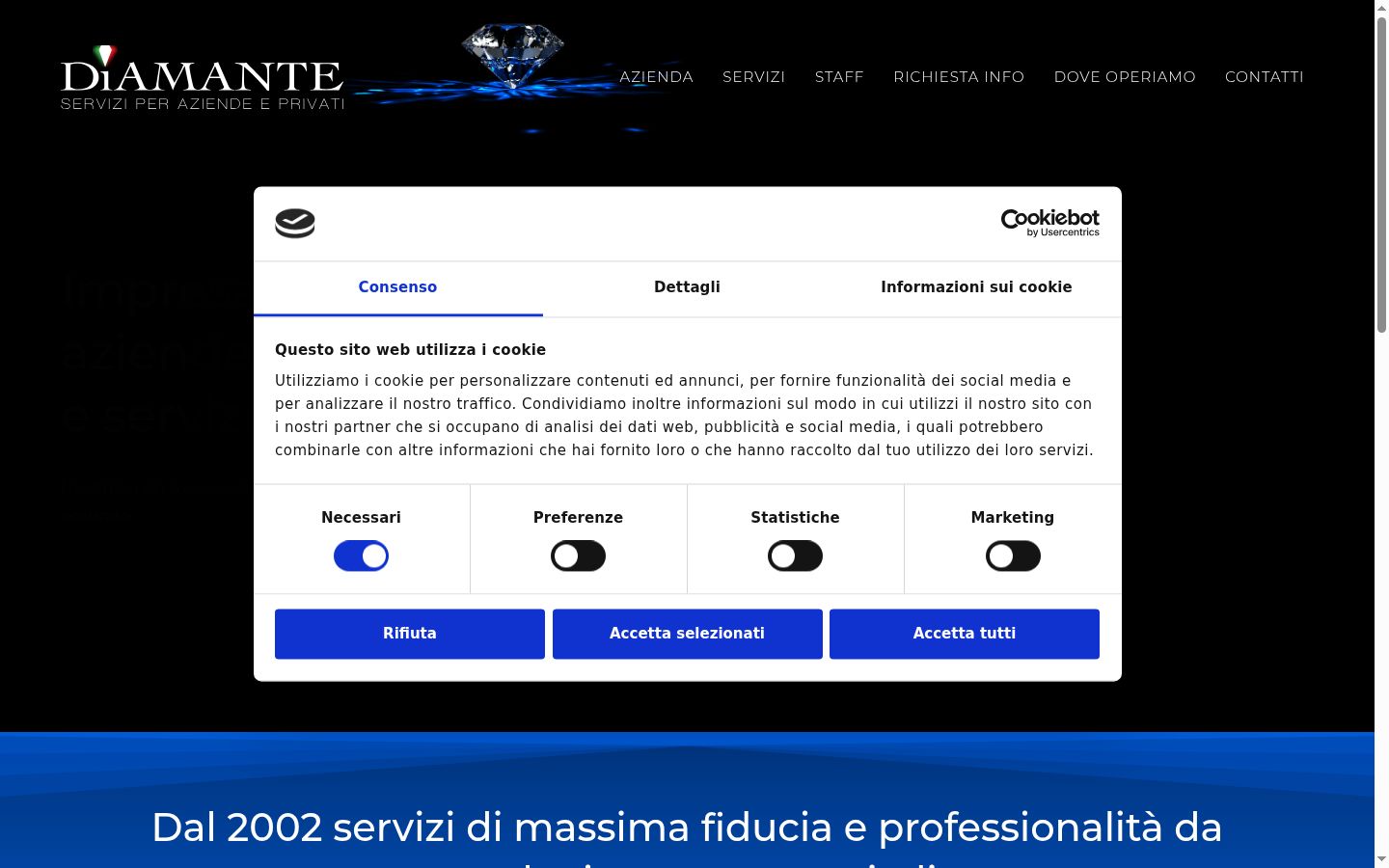 Zrzut ekranu banera zgody wyświetlanego przed jakąkolwiek interakcją