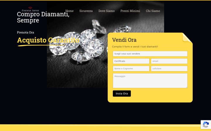 Screenshot of diamanticompro.it