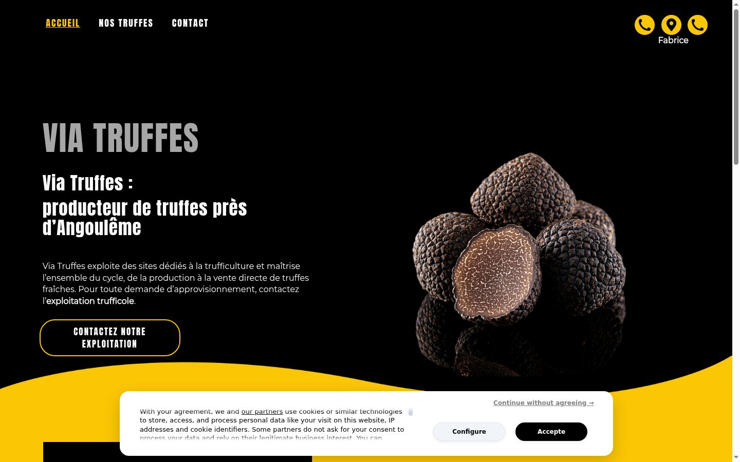 Screenshot tal-banner tal-kunsens muri qabel kwalunkwe interazzjoni
