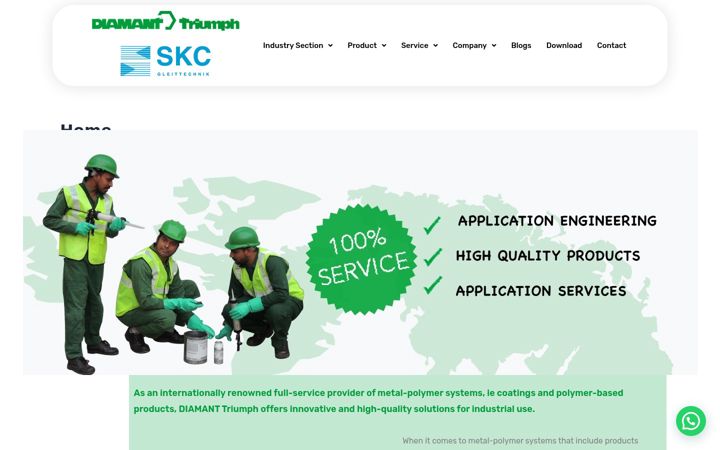 Screenshot of diamanttriumph.com
