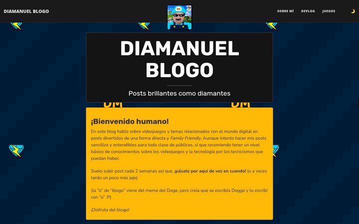 Screenshot of diamanuel.com