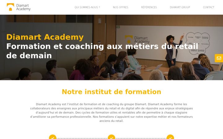 Screenshot of diamartacademy.fr