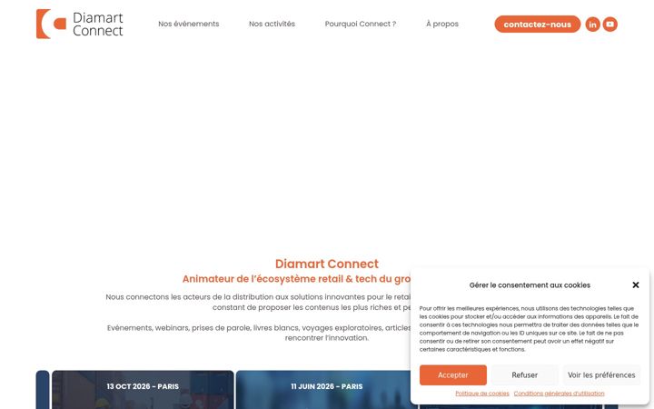 Screenshot of diamartconnect.fr