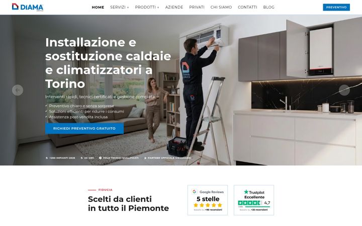 Screenshot von diamaservice.it