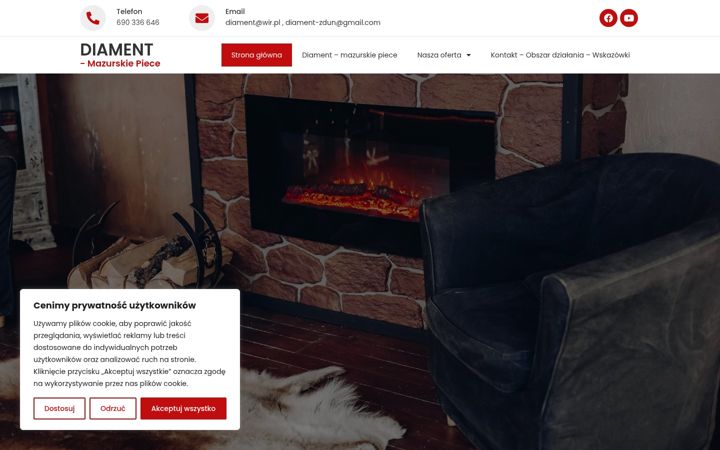Screenshot of diament-zdun.com