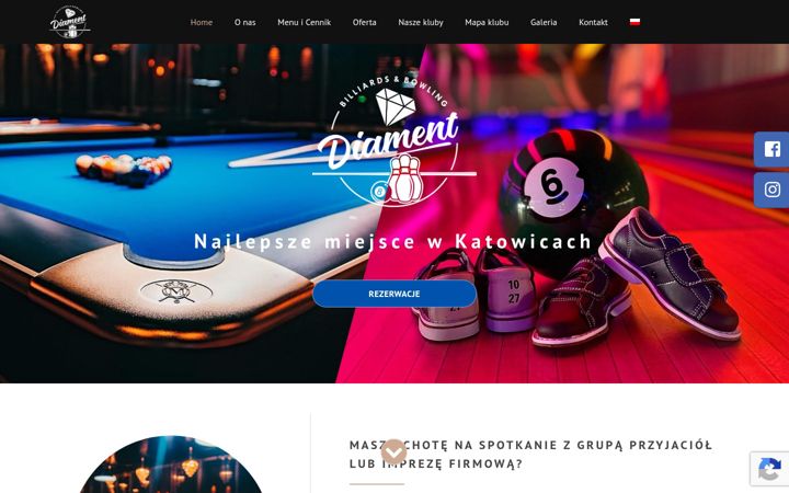 Snímek obrazovky diamentclub.pl