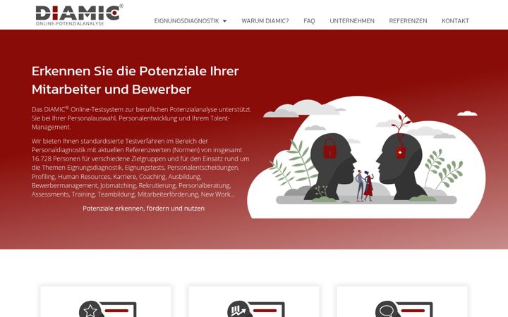 Screenshot of diamic.de