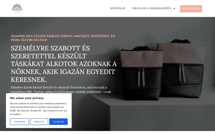 Screenshot of diamodetaskak.hu