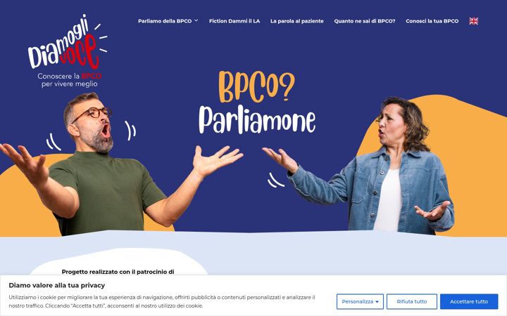 Screenshot of diamoglivoce.it