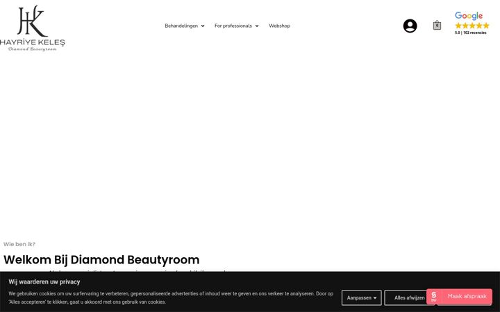 Képernyőkép: diamond-beautyroom.nl