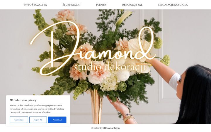 Snímek obrazovky diamond-dekoracje.pl