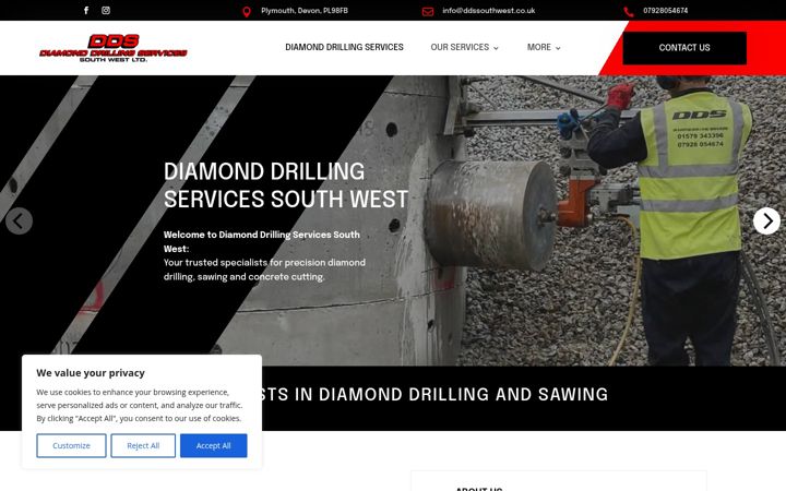 Screenshot von diamond-drillingservices.co.uk