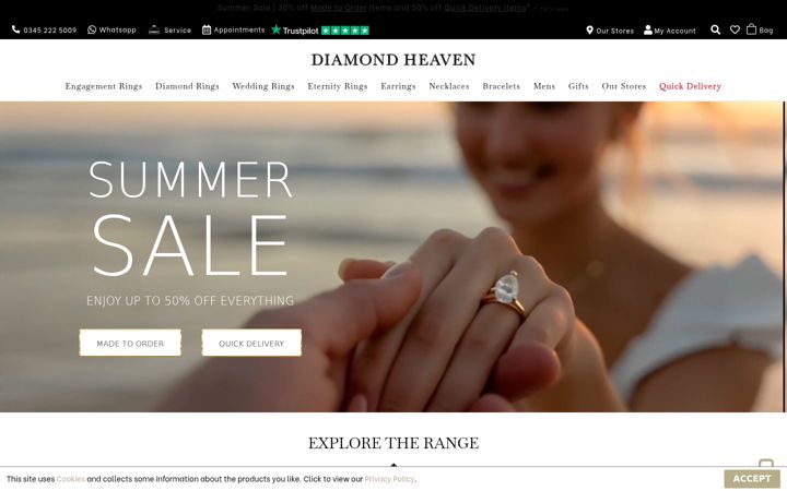 Screenshot of diamond-heaven.co.uk
