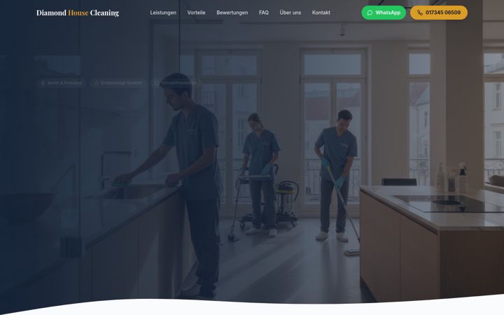 Skærmbillede af diamond-house-cleaning.de