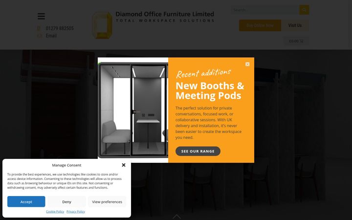Screenshot of diamond-office.co.uk