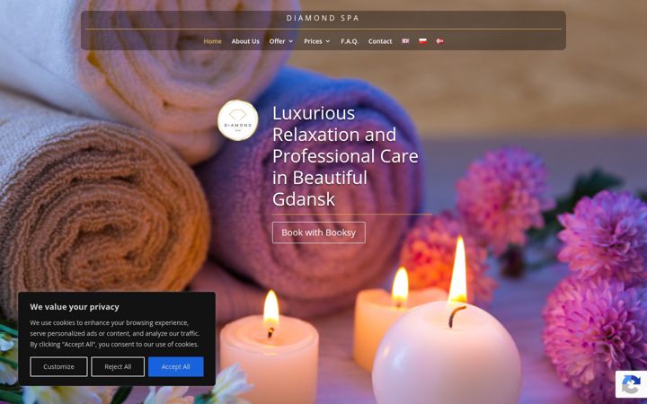 Snímek obrazovky diamond-spa.pl