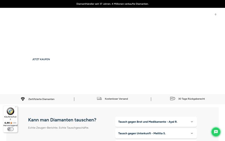Skærmbillede af diamond-wallet.de