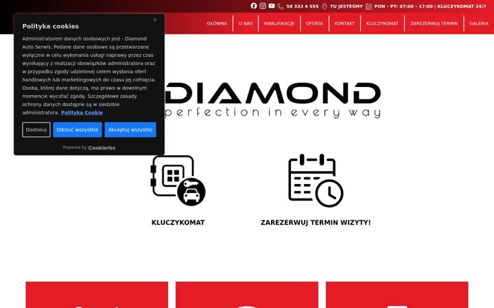 Snímek obrazovky diamond.net.pl