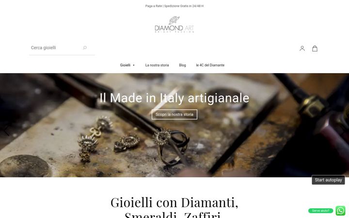 Screenshot of diamondart.it