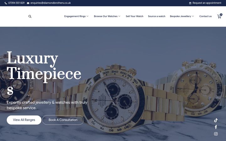 Screenshot von diamondbrothers.co.uk