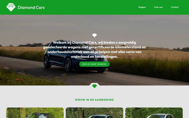 Screenshot of diamondcars.be