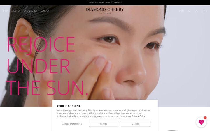 Screenshot von diamondcherry.co.uk