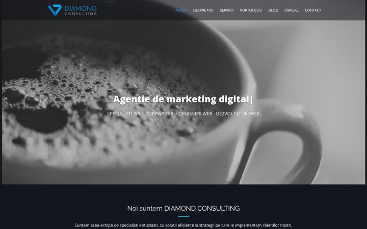 Skärmbild av diamondconsulting.ro