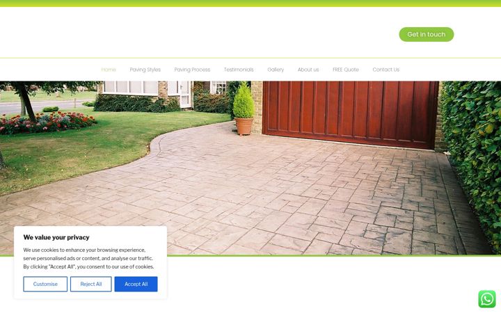 Skærmbillede af diamondcrete.ie