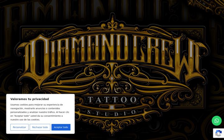 Ekrano kopija diamondcrewtattoo.es