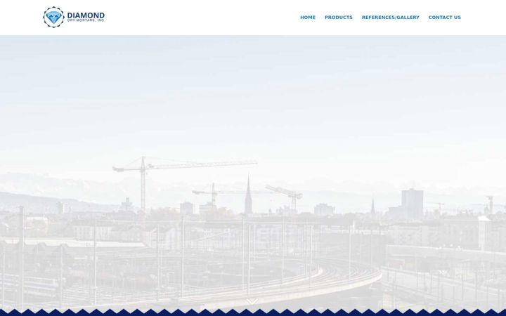 Screenshot of diamonddrymortars.com