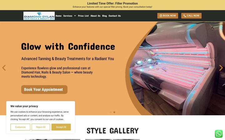 Screenshot of diamonddylan.co.uk