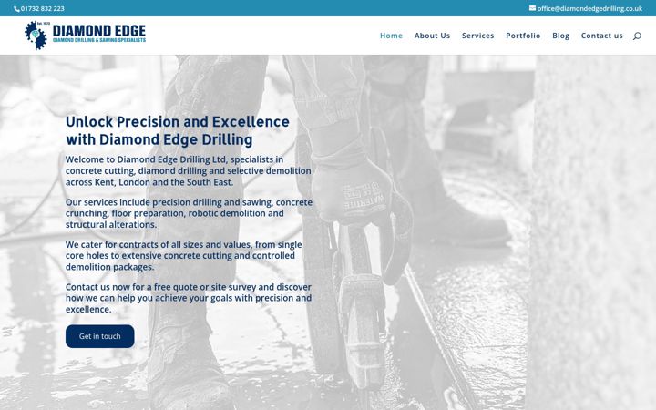Screenshot of diamondedgedrilling.co.uk
