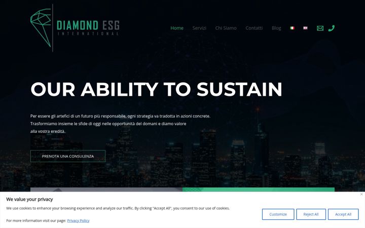 Screenshot of diamondesg.com