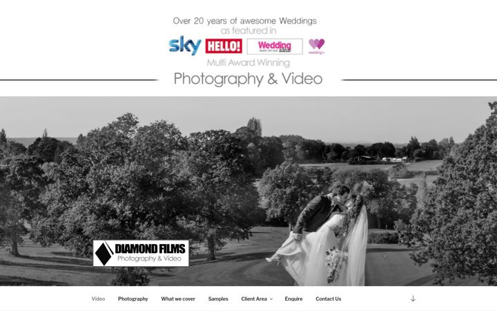 Screenshot of diamondfilms.co.uk